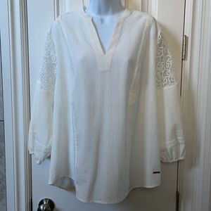 Long sleeve white blouse